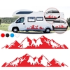 2 pièces autocollants de montagne côté corps décalcomanie pour camping-car RV Van voiture SUV caravane