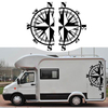 2 pièces autocollants latéraux décalcomanies boussole pour VW Multivan Transporter Caravelle T4 T5 T6