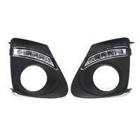 2 pièces avant de voiture LED feux de brouillard feux de jour DRL cadres pour Toyota Carolla 2011-2013