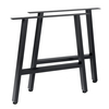 2 pièces café table à manger jambes en acier inoxydable industriel métal ordinateur portable bureau en acier base pieds