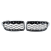 2 pièces calandre avant calandre diamant Chrome pour BMW série 3 F30 F35 F80 2011-2019