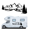 2 pièces décalcomanies autocollants côté corps grandes montagnes pour camping-car camping-car caravane RVS