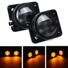 2 Pièces Fumé Clignotants Fender Parking LED Lumières Pour Jeep Wrangler 87-18 TJ YJ JK