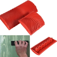 2 pièces grand et petit outil de grainage du bois bricolage mur sol peinture effets bois Grain caoutchouc