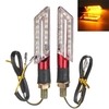 2 pièces LED clignotant moto lumière ambre lame lampe indicateur clignotant