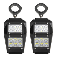 2 pièces LED lumières rétroviseurs latéraux pour Polaris UTV RZR 1, 75 "-2" Roll Cage