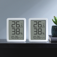 2 pièces Miaomiaoce écran e-ink LCD grand affichage numérique thermomètre hygromètre horloge température capteur dh