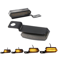 2 pièces moto clignotants lumières eau courante Style LED lampe de signalisation dynamique Streamer clignotant