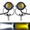 2 pièces moto spot lumière LED phare de conduite antibrouillard lampe de conduite blanc étanche