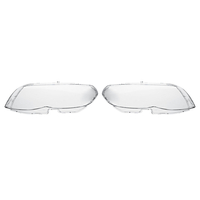 2 pièces phare de voiture clair couvercle de la lentille de la lampe frontale pour BMW X5 E53 2004-2006