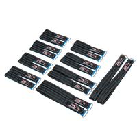 2 pièces RJXHOBBY 20mmX200 / 210/220/225/230/250/300/350 / 400mm boucle sans couture en alliage de zinc Batterie sangle