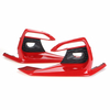 2 pièces rouge pare-chocs avant antibrouillard lunette garniture pour Infiniti Q50 Sport 2018-2020