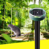 2 pièces répulsif de taupe solaire ultrasonique en plein air alimenté sonic Gopher taupe serpent souris anti-répulsif