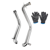 2 pièces Slash Cut tuyaux système déchappement complet + silencieux pour Honda STEED VLX400 VLX600
