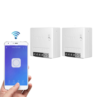 2 pièces SONOFF MiniR2 interrupteur intelligent bidirectionnel 10A AC100-240V fonctionne avec Amazon Alexa Google Home A