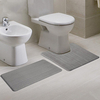 2 pièces Super absorbant mousse à mémoire corail velours tapis de toilette ensemble salle de bain tapis sol pieds coussi