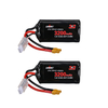 2 pièces URUAV 7.4V VTC6 3200mAh 15/30C 2S Li-ion longue portée Batterie XT30 prise pour Drone de course FPV
