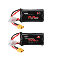 2 pièces URUAV VTC5 14.8V 2500mAh 15/30C 4S Li-ion longue portée Batterie prise XT60 pour Drone de course FPV