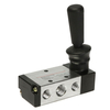 2 Position levier valve pt main 5 port de 1/4 de pouce actionné commande vanne pneumatique 4h210-08
