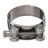 2 pouces 51mm collier déchappement en acier inoxydable moto universel