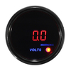 2 pouces 52mm 8-18V Tension Volt Gauge Numérique Bleu + Rouge LED Affichage Noir Face Meter