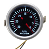 2 pouces 52mm numérique blanc LED Boost à vide à leau Huile Temp Press Volt Gauge