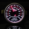 2 pouces de calibre 52mm rouge auto universel LED voiture volt voltage 8 18v mètres