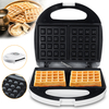 2 Type Électrique Panini Presse Sandwich Gaufres Maker Grill Gâteau Panini Pancake Machine + Grilles Antiadhésives Maiso