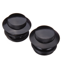 2 x capuchon de monture personnalisé réservoir de carburant de gaz noir rinçage pour harley davidson