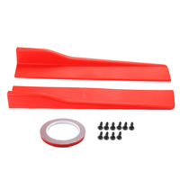 2 X Jupes latérales universelles de voiture à bascule Rocker Splitters Ailes de diffuseur Canard