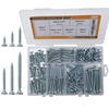 209PCS High Hardness Wood Screws Assortment Kit 1022A Carbon Steel Phillips Drive Flat Head Zinc Finish 2" 1-1/2" 1-1/4"