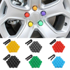 20pcs 17mm voiture roues écrous en plastique vis à bouchon outils de suppression pour AUDI VW