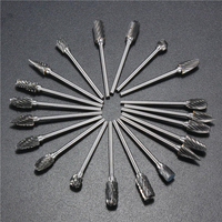 20pcs 2.34mm tige en carbure de tungstène coupe ensemble de trépan rotatif bit de gravure cnc