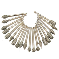 20pcs 3mm tige Emery meulage meule électrique pour dremel