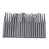 20pcs 3x3mm acier tungstène fraises en carbure monobloc rotatif fichier de la râpe outils de meulage kit