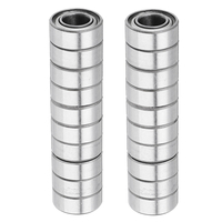 20pcs 5x10x4mm roulement à billes à gorge profonde blindé scellé en métal MR105ZZ
