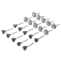20pcs brosses de polissage de nettoyeur de brosses de polissage de fil dacier inoxydable pour la rotation de l