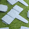20pcs clôture de jardin bordé de pierre effet de pelouse en plastique bordure bordure de plantes décorations