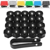 20pcs écrou de roue 17mm couvre chapeaux de boulons clé outil romoval ABS plastique pour audi