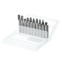 20pcs en acier au carbure de tungstène bavure rotative Die Grinder Bit Set de sculpture
