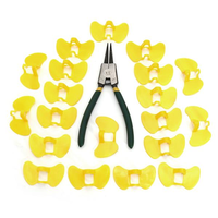 20PCS Pinless Peepers Poulet Blinders Poulet Lunettes Lunettes avec pinces