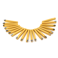 20pcs tour de métal ensemble doutils pointe de carbure de coupe tournant peu ennuyeux