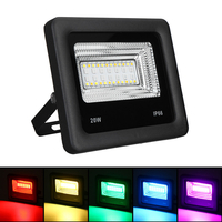 20W bluetooth intelligent LED projecteurs extérieurs couleur changeante LED projecteur de lumière dinondation US /