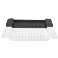 21 "-35" support de rangement pour baignoire étagère de luxe support de plateau pour baignoire
