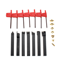 21 PCS 12mm carbure insère porte outil de tournage barre dalésage DCMT CCMT avec clés pour outils de coupe de tour