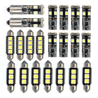 21 pcs Blanc Voiture LED Lumière Intérieur Dome Lumières Kit Dampoules pour BMW E46 Berline M3 1999-2005