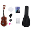 21 pouces 4 cordes bois Hawaii Ukulele Instrument de musique avec Gig Bag Strings Tuner Strap