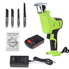 21 V scie alternative électrique bois métal outil de sciage en plastique avec 1 pc Batterie & 4 pièces lame alternative