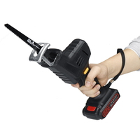 21 V scie alternative électrique bois métal outil de sciage en plastique avec 1 pc Batterie & 4 pièces lame alternative