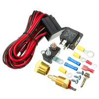 210 ~ 195 degrés kit capteur de commutateur de température du thermostat du ventilateur de refroidissement du moteur de